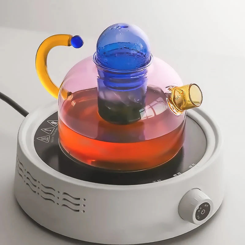 Tea Set Borosilicate Glass 400ml Teapot