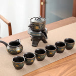 Tea Set Ceramic Kung Fu Style Serves Six