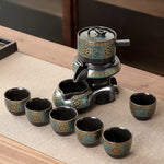 Tea Set Ceramic Kung Fu Style Serves Six