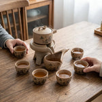 Tea Set Ceramic Traditional Portable