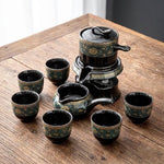 Tea Set Ceramic Traditional Portable