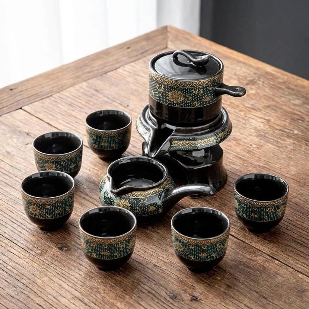 Tea Set Ceramic Traditional Portable