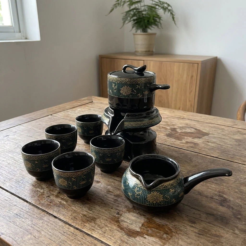 Tea Set Ceramic Traditional Portable