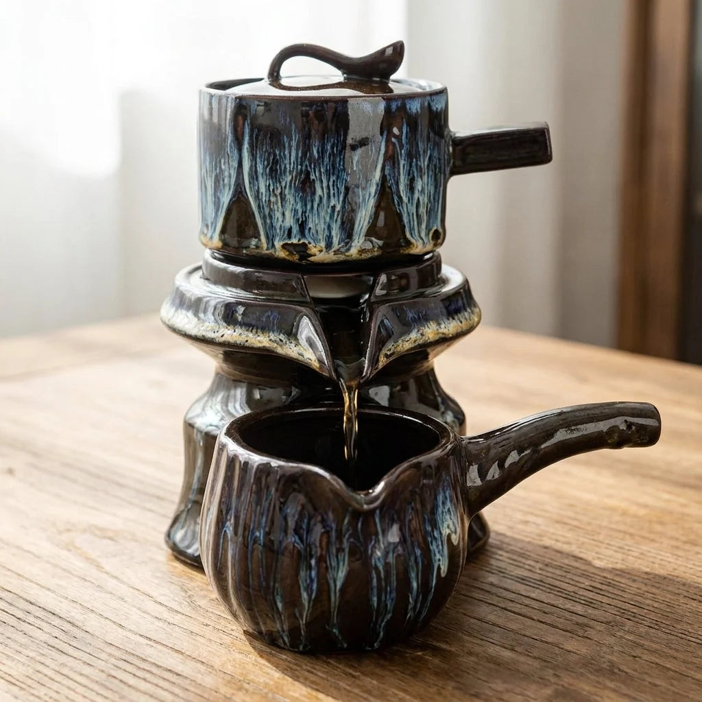Tea Set Ceramic Traditional Portable