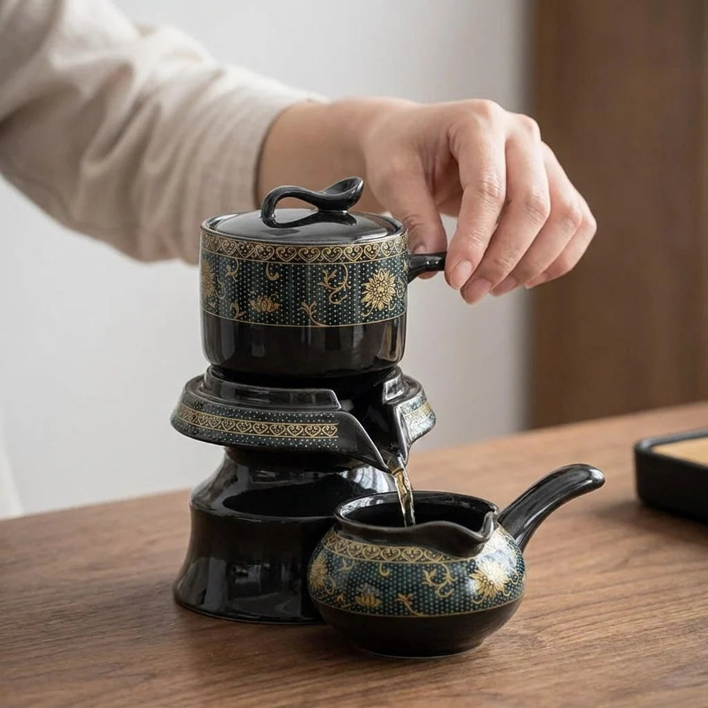 Tea Set Ceramic Traditional Portable