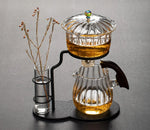 Tea Set Magnetic Semi-Automatic Glass And Metal