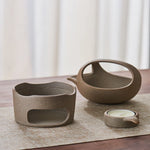 Tea Warmer Glazed Ceramic Built-In Candle Warmer