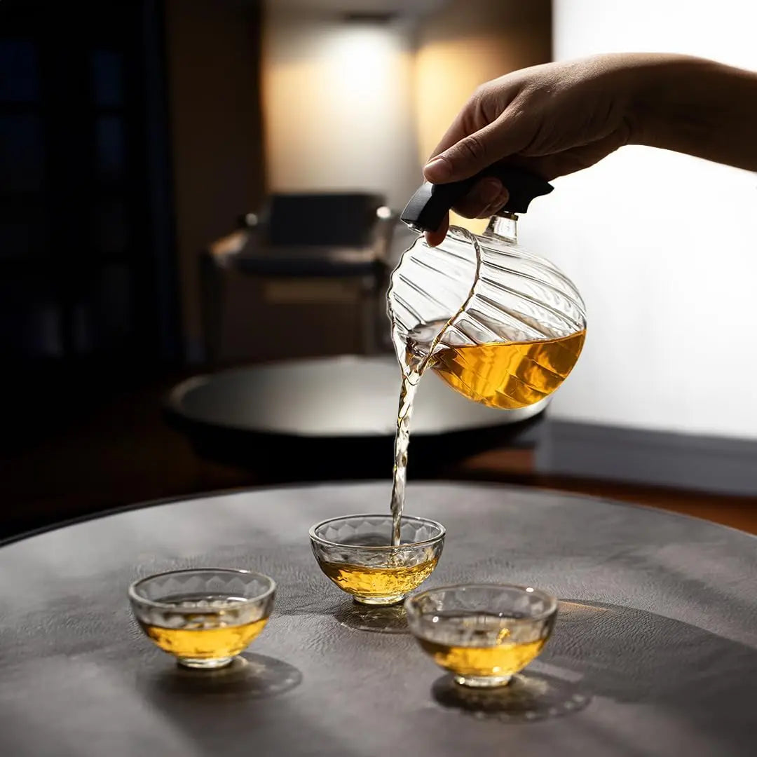 Teapot Borosilicate Glass Heat-Resistant Magnetic Pouring