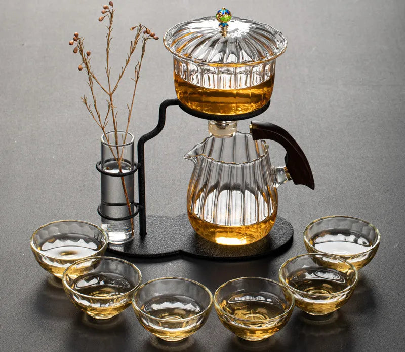 Teapot Borosilicate Glass Heat-Resistant Magnetic Pouring