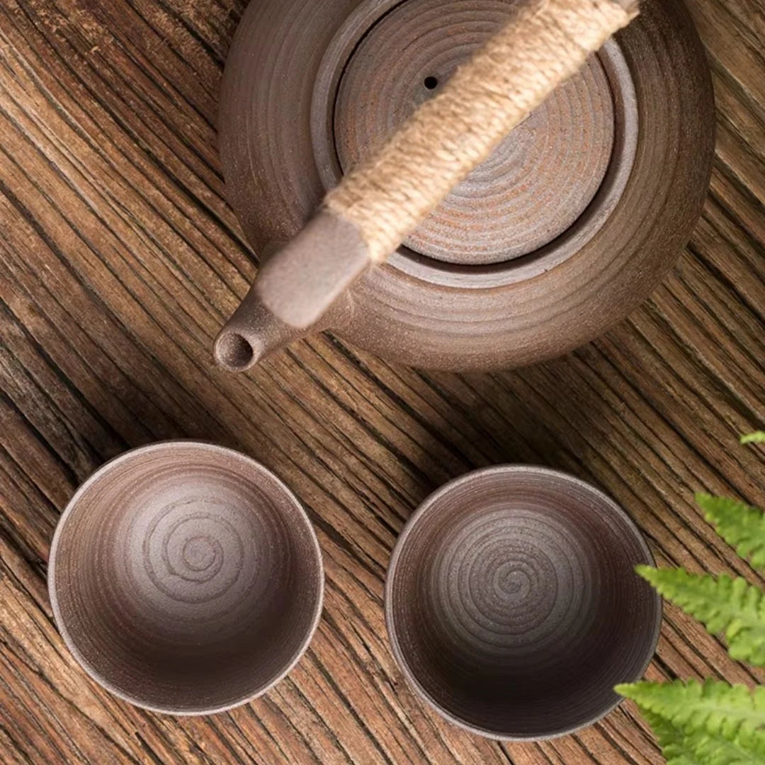 Teapot Ceramic With Matching Candle Warmer 11.8 Oz