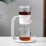 Teapot Glass & Metal Nordic Style 6.8 Oz