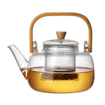 Teapot Heat-Resistant Glass 33.8 Oz Eastern-Inspired Design