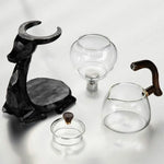 Teapot High Borosilicate Glass Detachable Filter Anti-Splash Spout