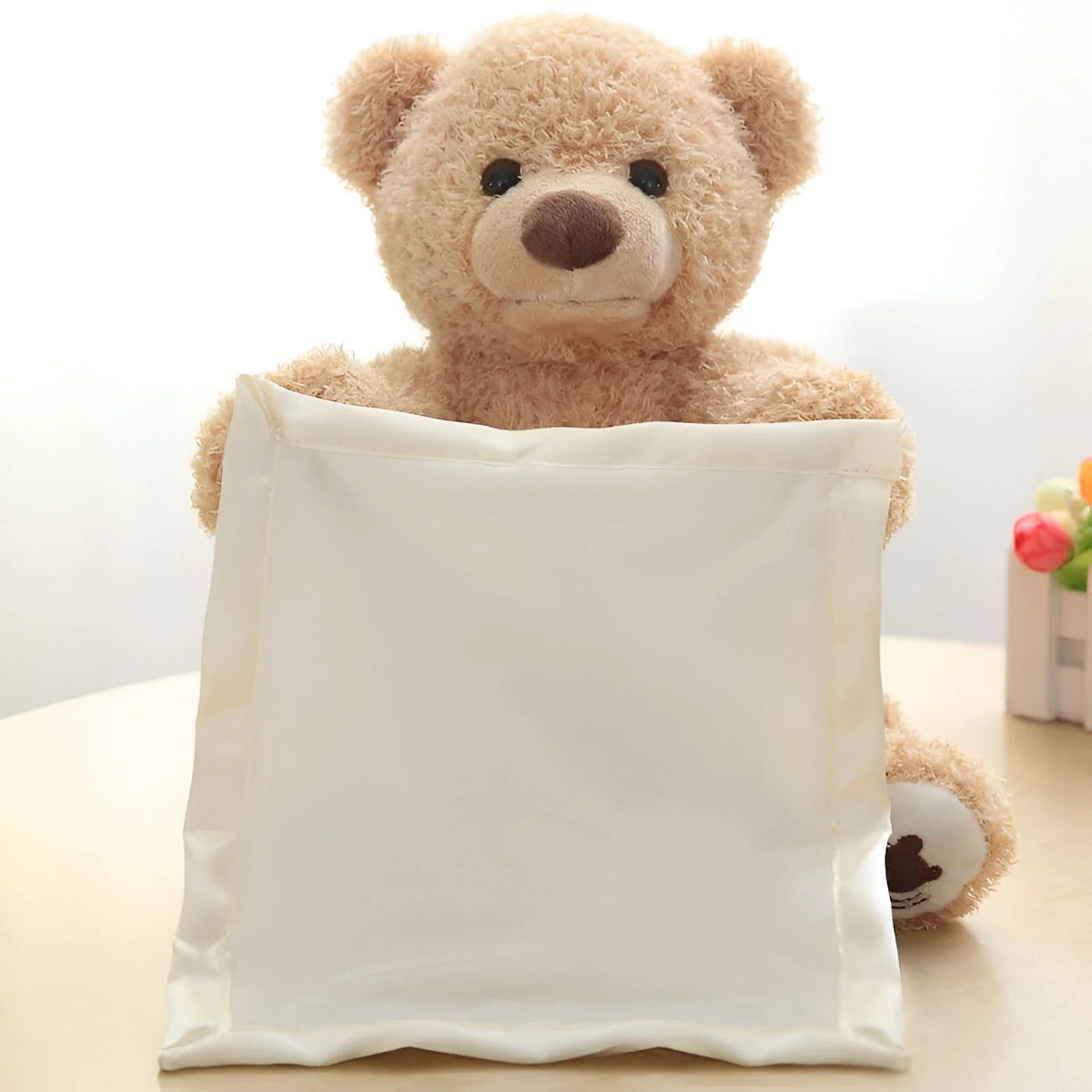 Teddy Bear Plush Interactive Six Phrases Moving Arms 11.8 Inch