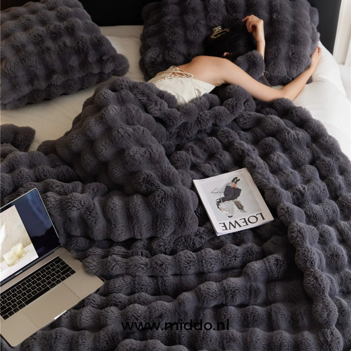 Teddy Blanket Extra Thick Plush Machine Washable