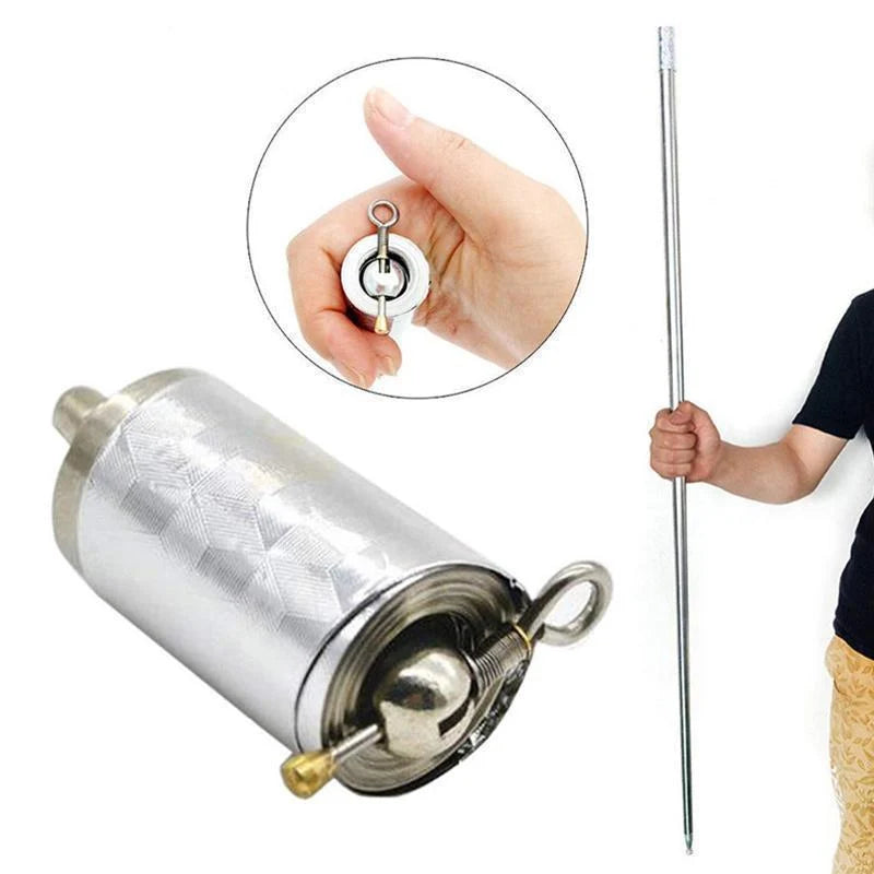 Telescopic Baton Stainless Steel Quick-Extend & Pocket-Sized