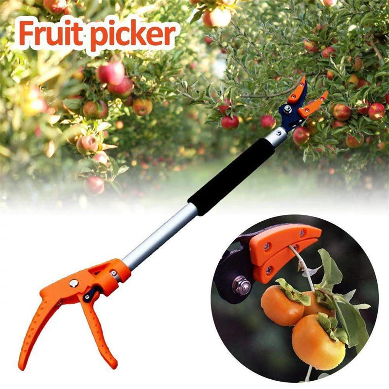 Telescopic Pruner Extendable Reach Spring-Assisted Aluminum