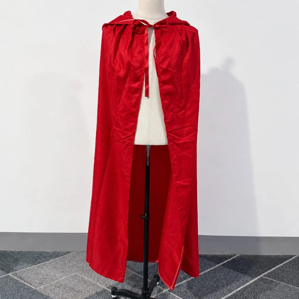 Templar Knight Costume Red Cross Hooded Cloak Included