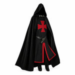Templar Knight Costume Red Cross Hooded Cloak Included