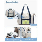 Tennis Bag Water-Resistant Holds 3 Rackets Padded Straps