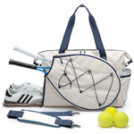 Tennis Bag Weather-Resistant Spacious Detachable Shoulder Strap