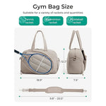 Tennis Gear Tote Bag Water-Resistant Spacious Main Compartment