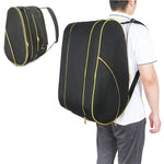 Tennis Racket Bag Holds Multiple Rackets Weather-Resistant Fabric