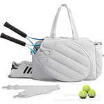 Tennis Tote Bag Padded Weather-Resistant Holds Two Rackets