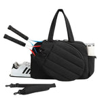 Tennis Tote Bag Padded Weather-Resistant Holds Two Rackets