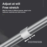 Tension Rod Adjustable Stainless Steel No-Drill Design