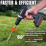 Tent Stakes 8-Inch Screw-In Rust-Resistant Carbon Steel
