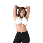 Terry Towel Bra Absorbent Stretch Fabric Open Back Adjustable Fit