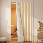 Thermal Curtain Set Insulating Light-Reducing With Rod & Tiebacks