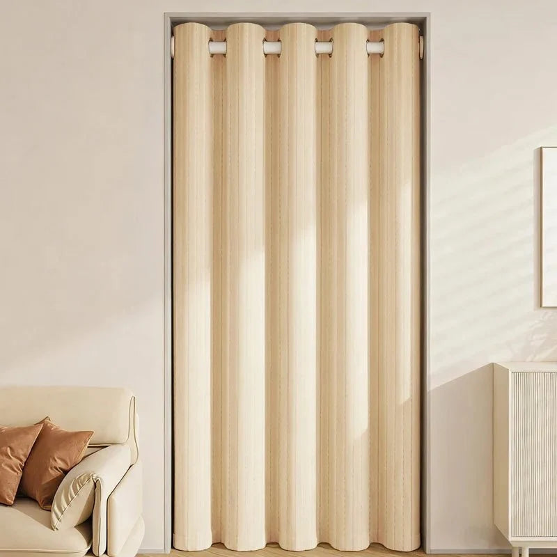 Thermal Curtain Set Insulating Light-Reducing With Rod & Tiebacks