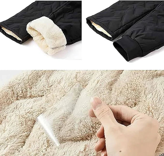 Thermal Pants Fleece-Lined Water-Repellent & Breathable Zippered Pockets