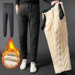 Thermal Pants Fleece-Lined Water-Repellent Zipper Pockets