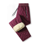 Thermal Pants Fleece-Lined Water-Repellent Zipper Pockets