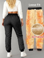 Thermal Pants Fleece-Lined Water-Repellent Zipper Pockets