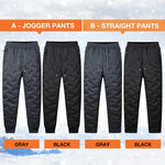 Thermal Pants Fleece-Lined Water-Repellent Zipper Pockets