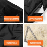 Thermal Pants Fleece-Lined Water-Repellent Zipper Pockets