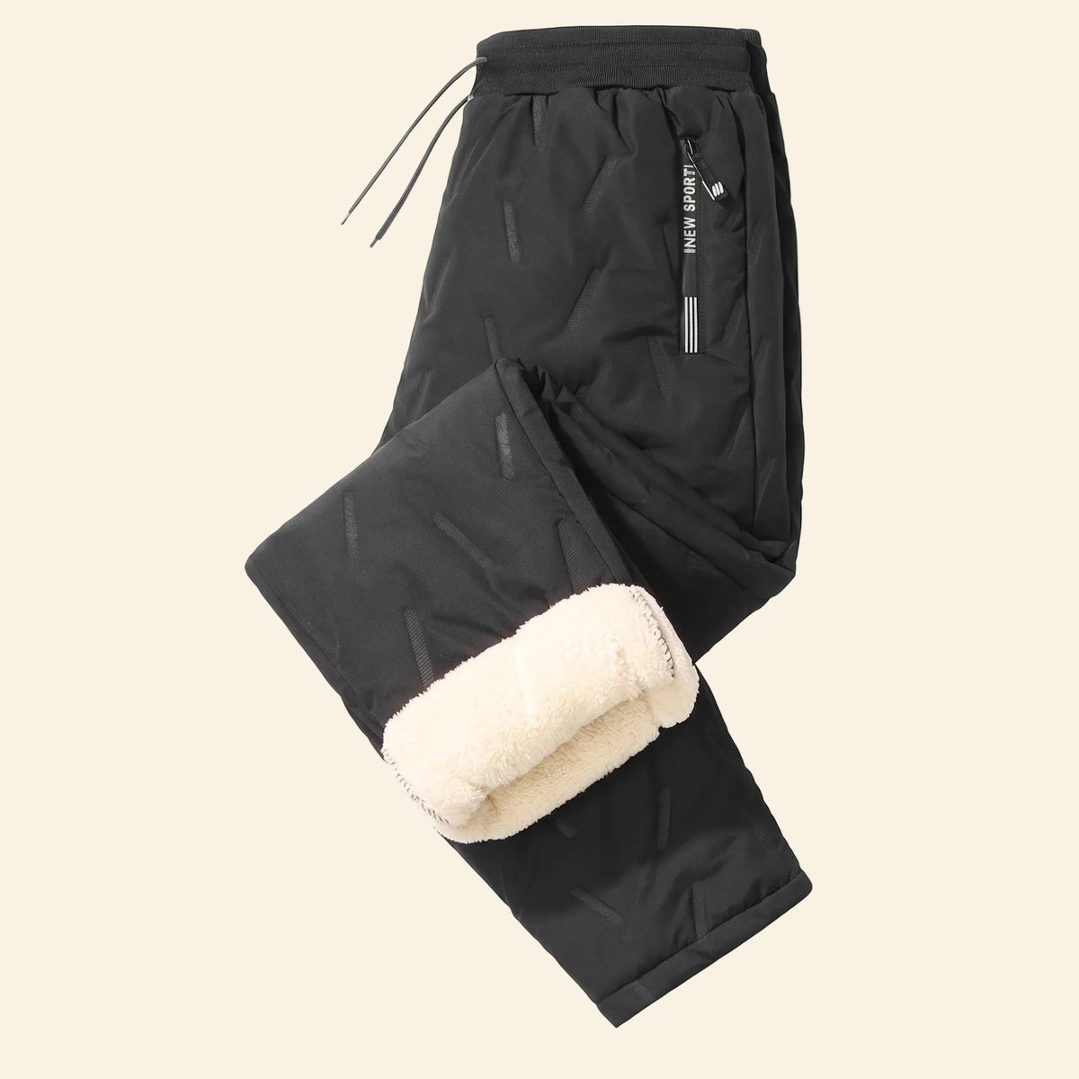 Thermal Pants Fleece-Lined Windproof Water-Repellent