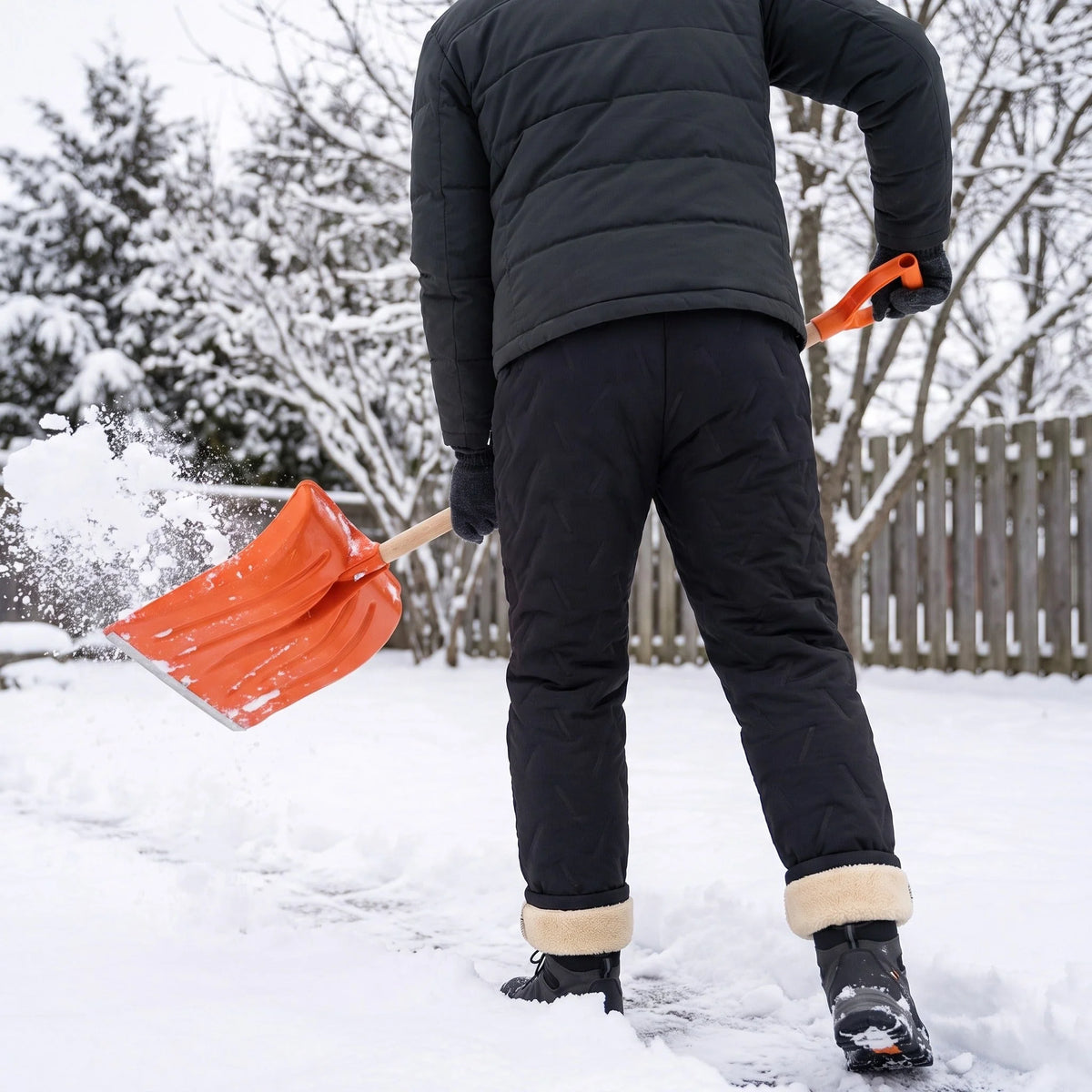 Thermal Pants Fleece-Lined Windproof Water-Repellent