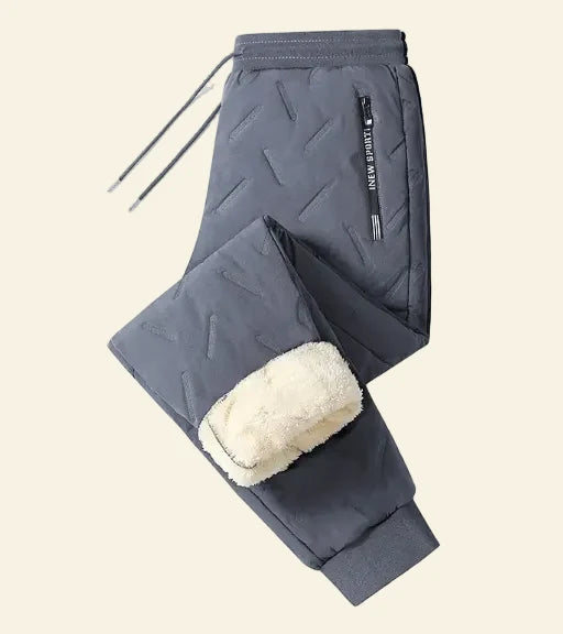Thermal Pants Fleece-Lined Windproof Water-Repellent