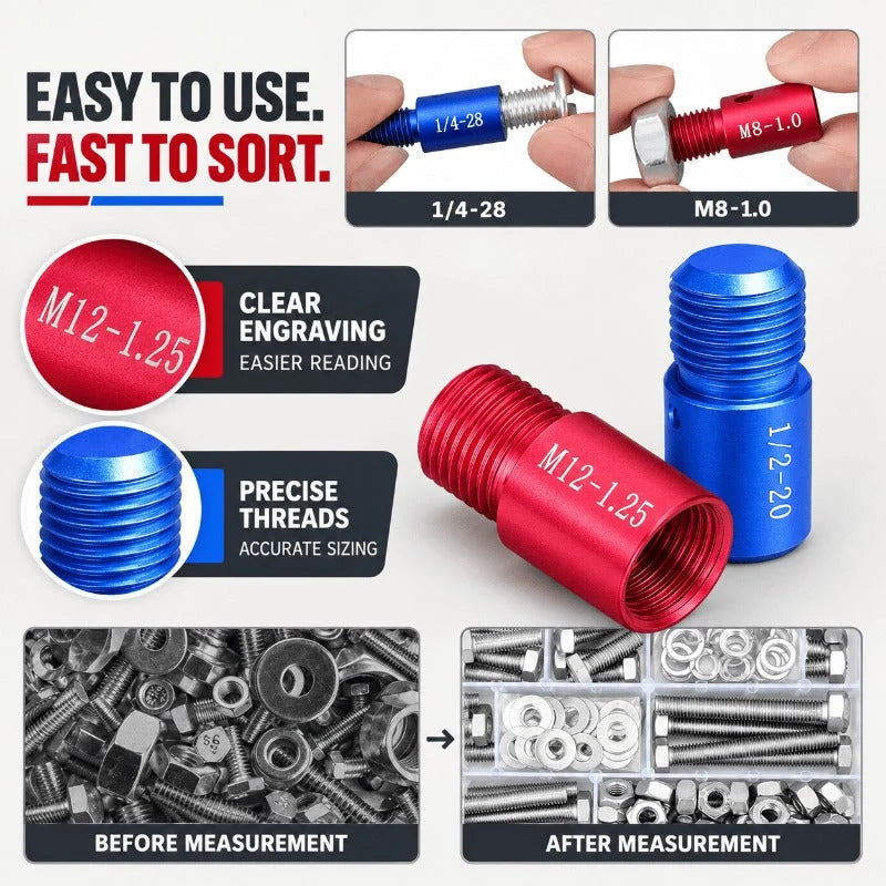 Thread Gauge Set 26-Piece Metric & Imperial
