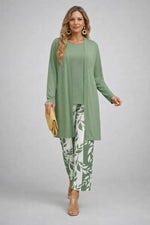 Three-Piece Outfit Set Printed Flowing Fabric