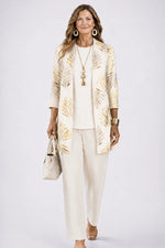 Three-Piece Outfit Set Printed Flowing Fabric