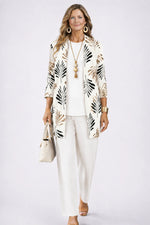 Three-Piece Outfit Set Printed Flowing Fabric