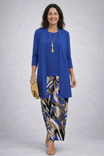 Three-Piece Outfit Set Printed Flowing Fabric