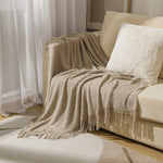 Throw Blanket Chunky Knit Machine Washable