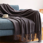 Throw Blanket Chunky Knit Machine Washable